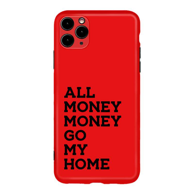 All money go my home创意适用iphone苹果过年新年顺风顺水顺财神手机壳五路招财挂件贴纸快快来华为小