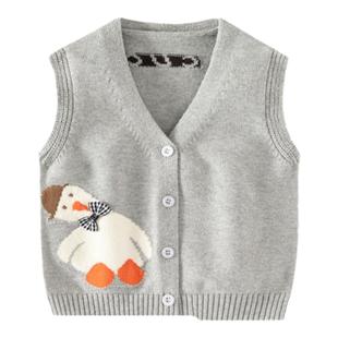 男宝宝马甲春装外穿针织背心婴幼儿春季婴儿衣服男童春秋马夹坎肩