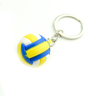 创意排球钥匙扣迷你体育器材运动纪念品挂件学校奖品创意小礼品