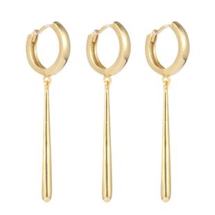 三刀流耳钉 海贼王同款耳夹 索隆耳坠925纯银耳环 无耳洞耳扣耳饰