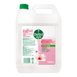 Dettol/滴露抑菌洗手液5L滋润护手商用酒店餐厅商场实惠补充装