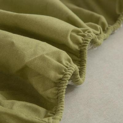 冬天加厚磨毛纯棉床笠单件宿舍纯色全包床单防滑全棉床垫套保护罩