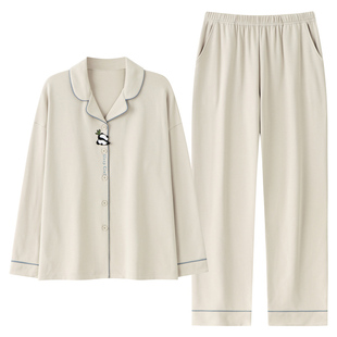 芬腾可安睡衣女款2026新款冬高级感纯棉女士长袖洒脱家居服春秋季