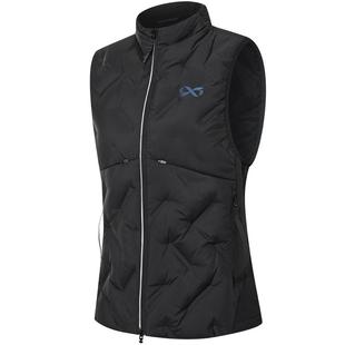 特步两千公里系列丨羽绒马甲女士2025冬季跑步保暖防风外套上衣女