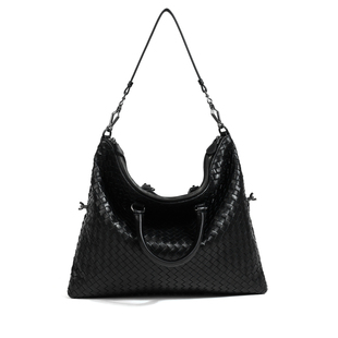 王菲同款变形金刚一包多用真皮编织大容量手提单肩包