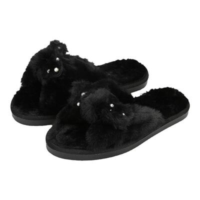 hotmarzz/黑玛毛毛拖鞋
