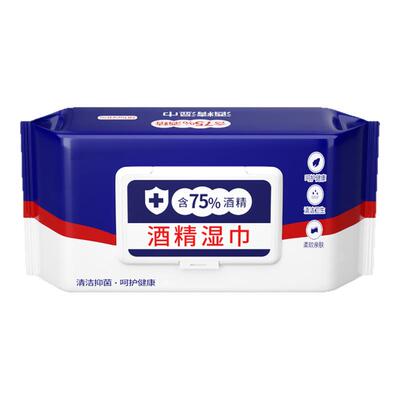 酒精湿巾加量免洗过滤80片