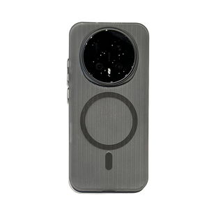 肤感瓦楞适用荣耀Magic8Pro手机壳新款Magic7pro透明黑色磨砂磁吸硬壳por魔术6大孔简约高级感保护套男女款潮