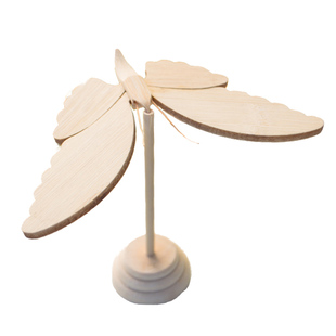 复古怀旧竹木制品平衡蝴蝶饰品家居装饰桌面客厅摆件工艺品送礼物