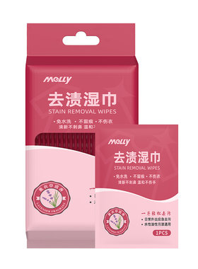 羽绒服衣物应急去渍免洗湿巾20片