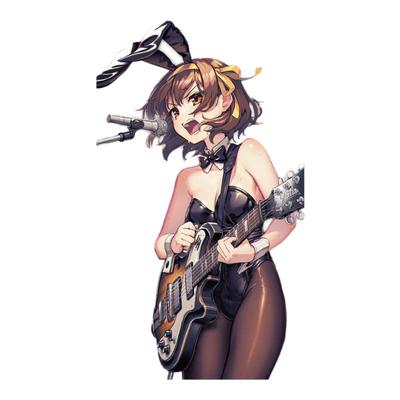 TLP镂空车贴 凉宫春日SOS团团长兔女郎God knows漆面玻璃防水贴纸