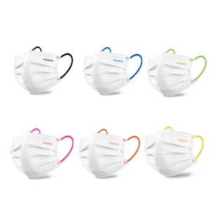 医用外科口罩白色一次性医疗三层正品正规女高颜值彩色薄款独立装
