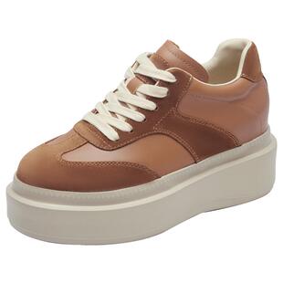 莱尔斯丹YOUNG圆头系带运动休闲复古厚底增高阿甘德训鞋女鞋54001