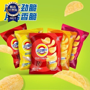 卡尔代薯片小包装原切土豆片解馋小零食网红办公室休闲假日追剧