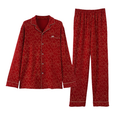 【好运本命年】红色睡衣男士长袖