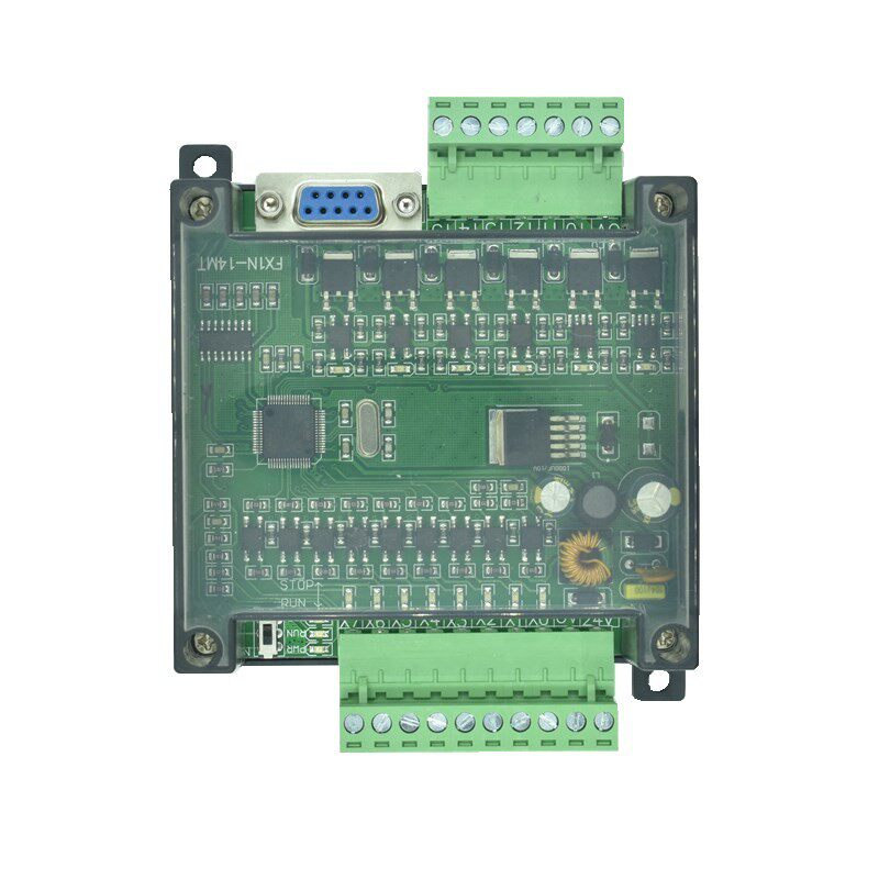 plc工控板 简易小型带外壳国产三fx1n-10/14/20/mt/mr菱plc控制器