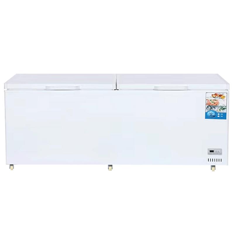 冷冻冰柜卧式商用大容量冷藏柜双温速冻冰箱铜管双开门冻柜两用