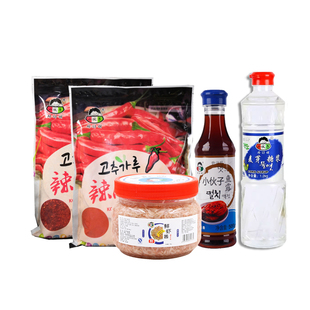 韩国泡菜辣酱调料套装虾酱鱼露辣椒粉糖稀小伙子腌辣白菜材料套餐