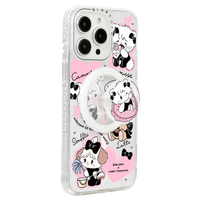 MIKKO黑粉爱心防摔手机壳