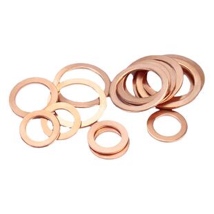 国标纯紫铜全铜垫片船用表用密封圈铜圆形螺丝金属平垫圈M3-M60mm