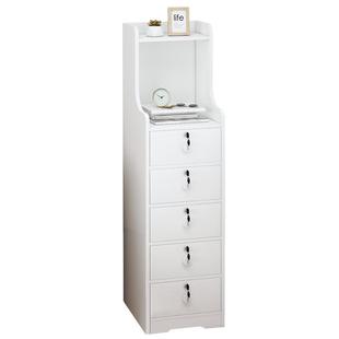 25/30cm宽夹缝收纳柜子抽屉式木质置物架卧室床头床边零食玩具柜