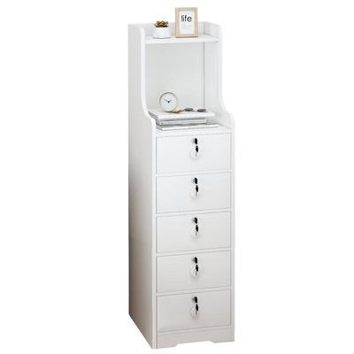 夹缝收纳柜子抽屉式木质置物架