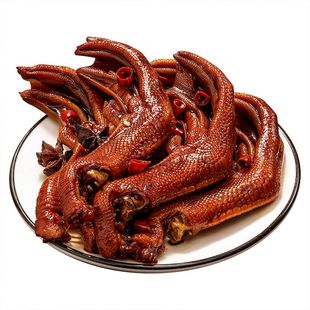 【现货速发】旺家福老卤鸭爪鸭掌即食小包装酱香卤味零食小吃休闲