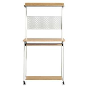 林氏家居可移动书桌书架一体林氏办公电脑桌台式小家用林氏木业