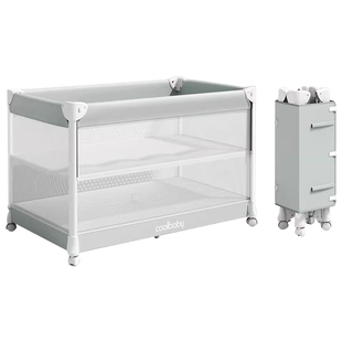 coolbaby一秒开合婴儿床多功能新生宝宝床可移动宝宝拼接床p106