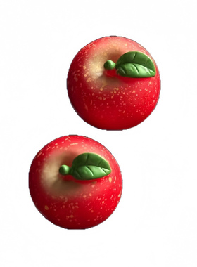 新款可爱平安苹果车载中控摆件