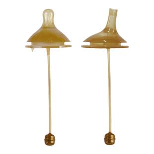 适配贝亲奶瓶吸管配件纳米银超软防漏学饮嘴把手柄宽口径鸭嘴奶嘴