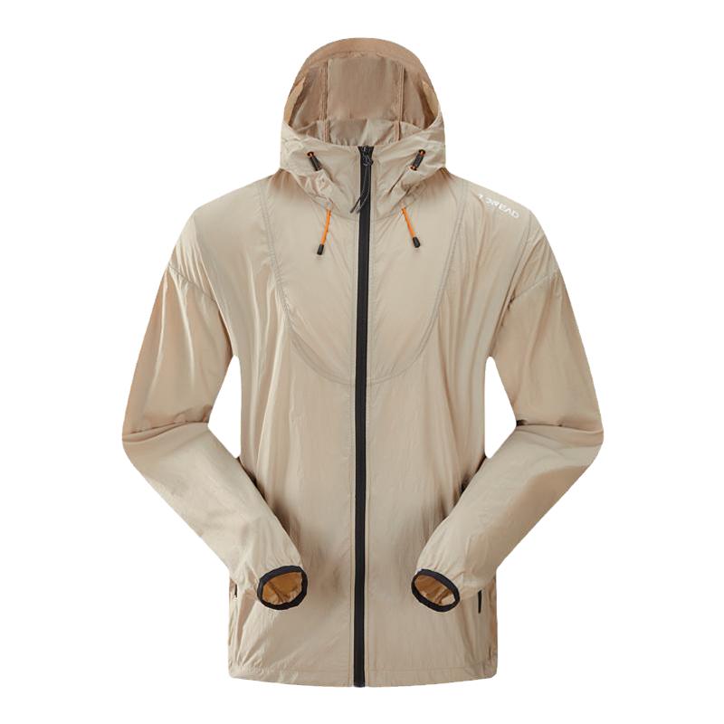 探路者防晒衣男春夏新款户外运动防水皮肤衣UPF50+透气徒步外套女