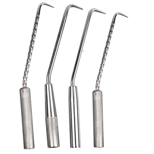 工地钢筋工扎钩钢筋钩子 桩心钢扎钩半自动扎丝钩螺纹不锈钢绑钩