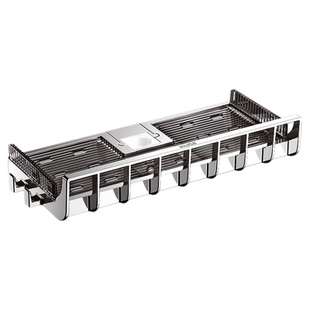 浴室免打孔家用花洒支架托盘置物架淋浴房沐浴露卫生间淋浴杆挂架