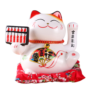 摇手招财猫摆件开业小号店铺收银台前台家居客厅装饰乔迁新居礼品