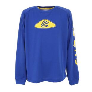 日潮跑腿Under Armour安德玛 儿童篮球服圆领长袖T恤 蓝色 140 A-