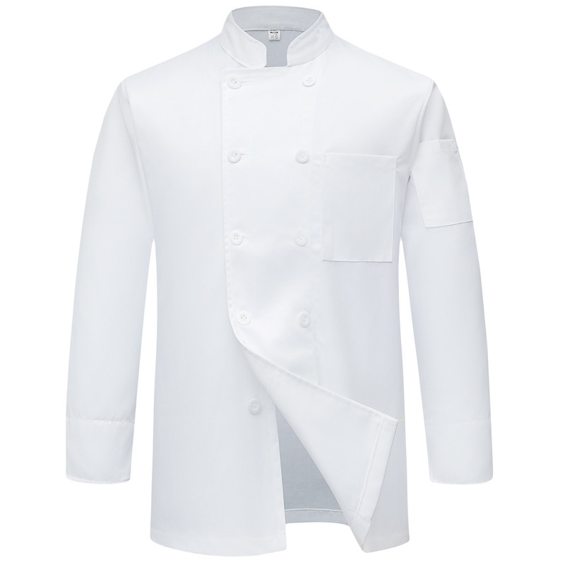 涤棉厨师工作服定制logo