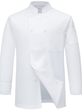 涤棉厨师工作服定制logo