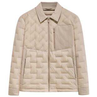 【鹅绒】九牧王男装2025冬季新款保暖轻薄男款衬衫夹克羽绒服外套