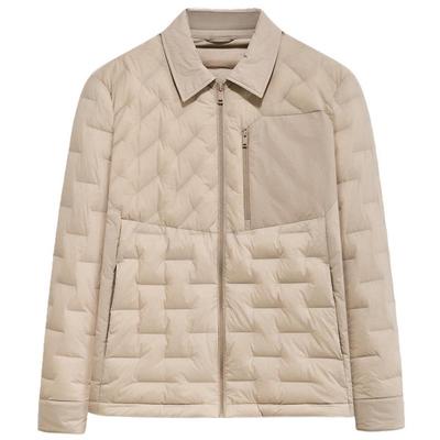 【鹅绒】九牧王男装2025冬季新款保暖轻薄男款衬衫夹克羽绒服外套