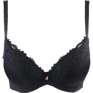 安莉芳厚杯上托小胸聚拢显大文胸女士性感蕾丝光面舒适内衣EB1678