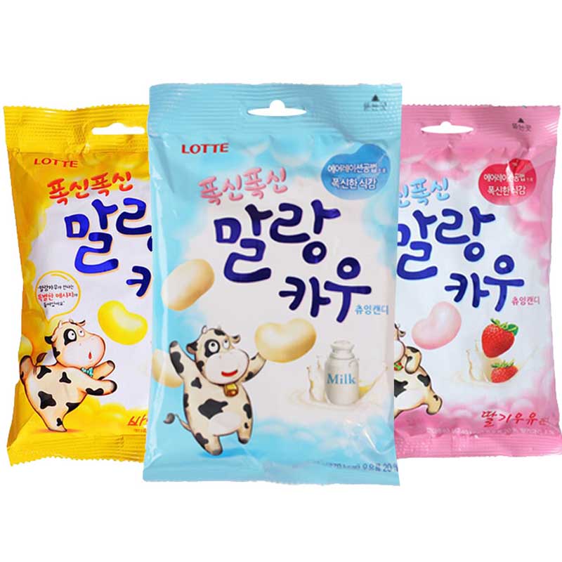 lotte棉花牛牛零食品韩国软糖