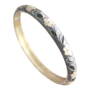 国潮金丝珐琅彩釉景泰蓝故宫雕花手镯子汉服旗袍饰秀禾520情人礼