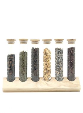 咖啡豆试管展示架厨房陈列架收纳