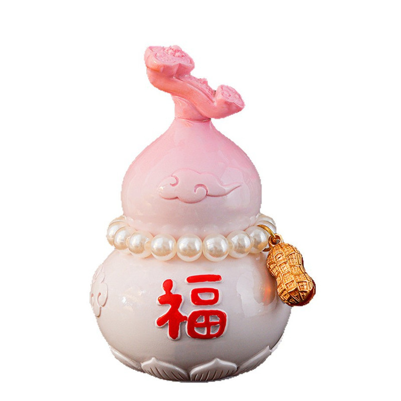 创意好运七彩葫芦摆件办公室工位装饰摆件