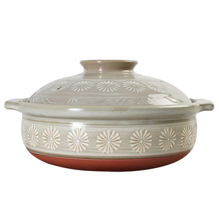 日本进口万古烧砂锅家用煲汤炖锅煲仔饭老式土陶锅耐高温干烧不裂