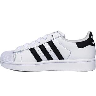 adidas阿迪达斯三叶草大童鞋SUPERSTAR II J运动休闲鞋JQ4098