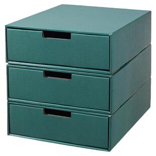 牛皮纸桌面书立盒办公文件大容量书架收纳抽屉式纸质文件夹收纳盒