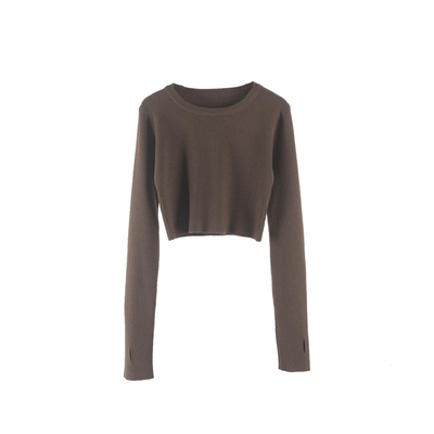 修身显瘦针织内搭毛衣套头