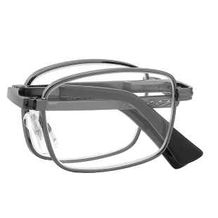 高档水晶石老花镜男高清折叠养眼护目老花眼镜女中老年人老光镜